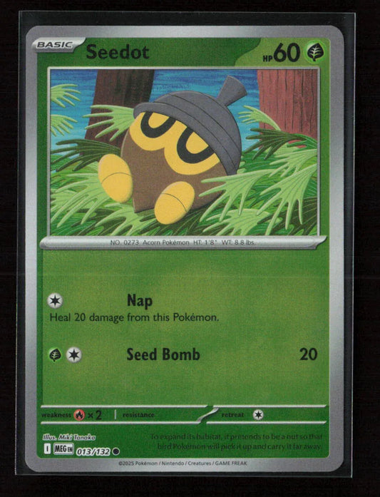 Seedot Common ME01: Mega Evolution 013/132 NM - Kang's Collectibles