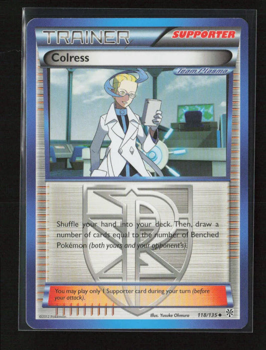 Colress (Team Plasma) Uncommon Plasma Storm 118/135 LP - Kang's Collectibles