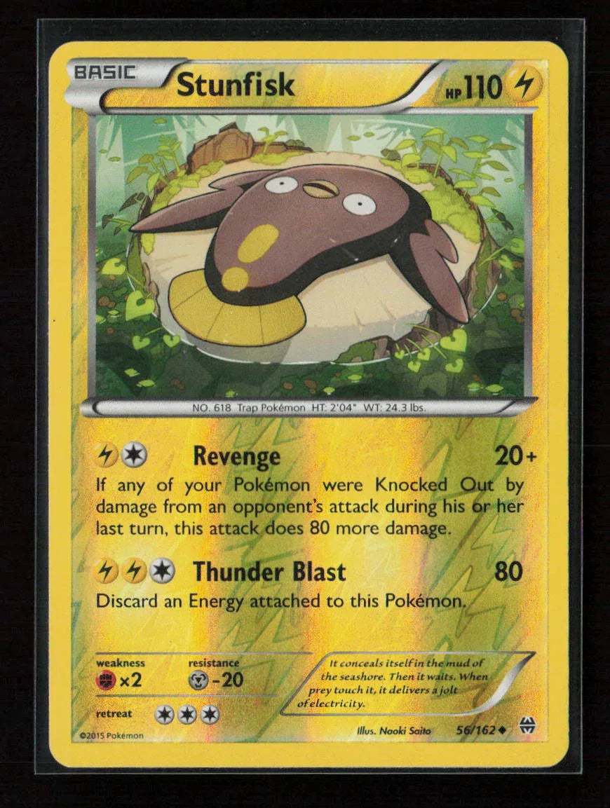 Stunfisk Uncommon XY - BREAKthrough 56/162 LP - Kang's Collectibles