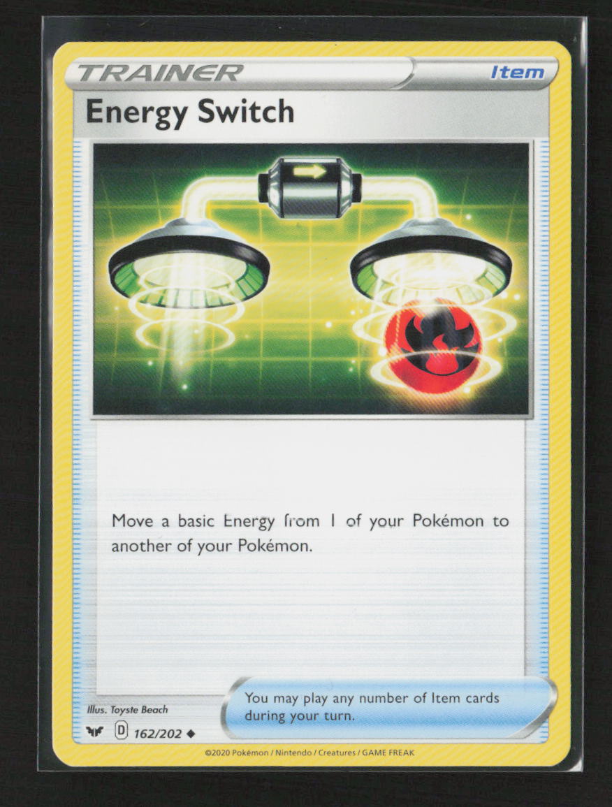 Energy Switch Uncommon SWSH01: Sword & Shield Base Set 162/202 LP