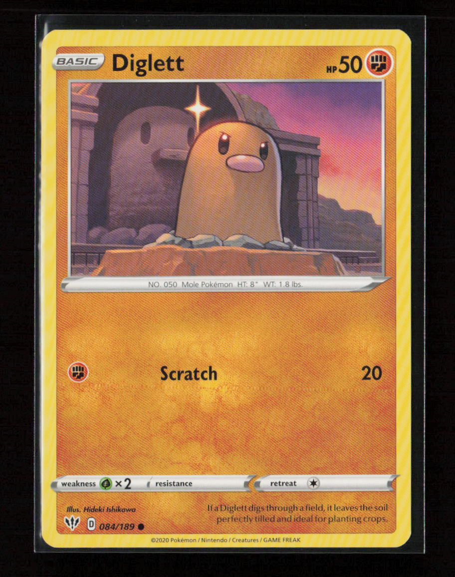 Diglett Common SWSH03: Darkness Ablaze 084/189 LP