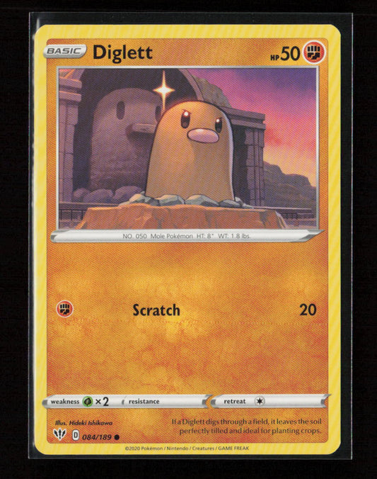 Diglett Common SWSH03: Darkness Ablaze 084/189 LP