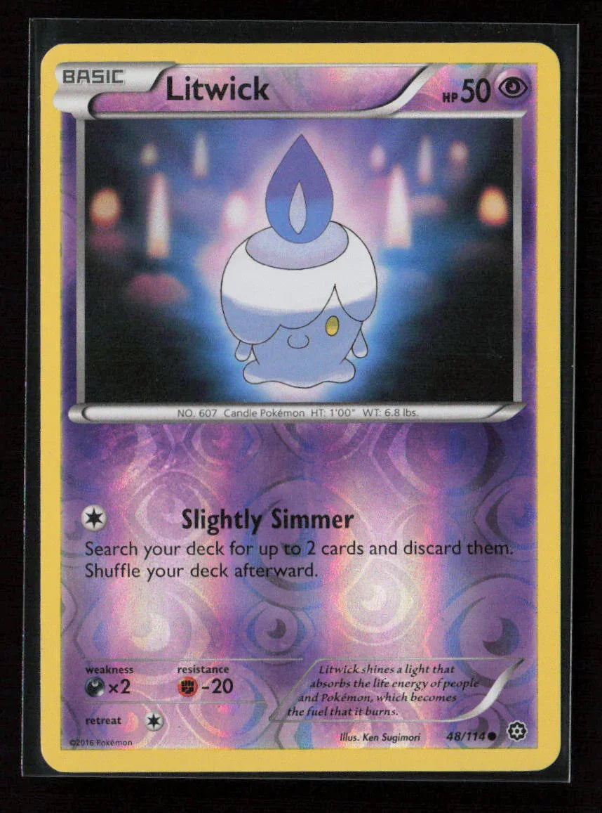 Litwick Common XY - Steam Siege 48/114 LP - Kang's Collectibles