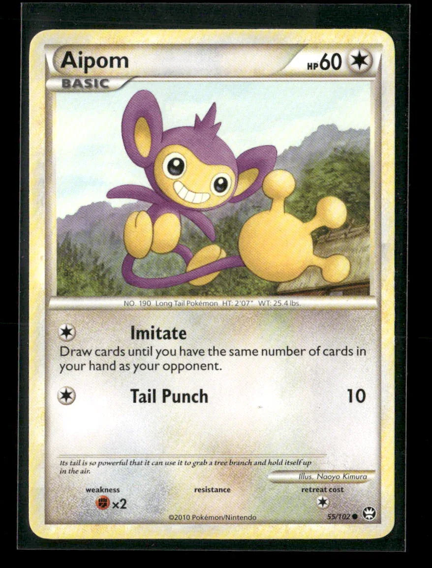 Aipom Common Triumphant 55/102 LP - Kang's Collectibles