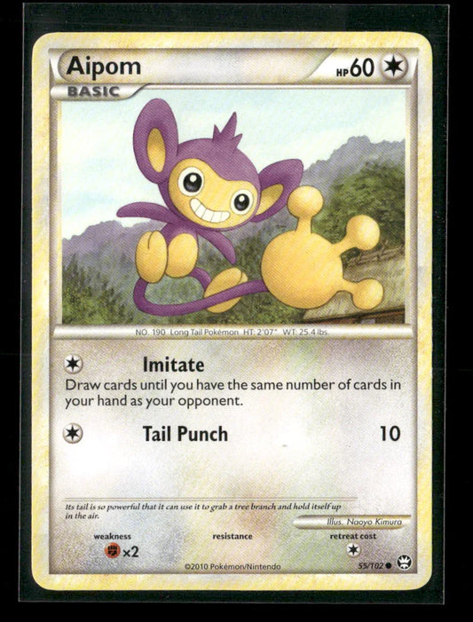 Aipom Common Triumphant 55/102 LP - Kang's Collectibles