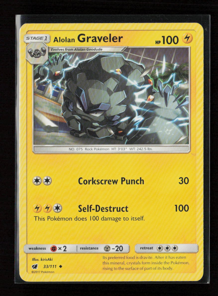 Alolan Graveler Uncommon SM - Crimson Invasion 33/111 LP