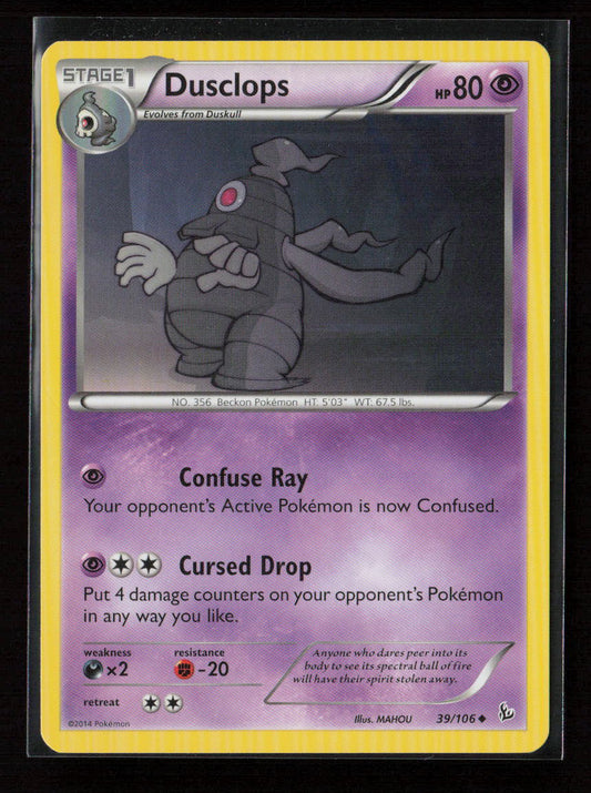 Dusclops Uncommon XY - Flashfire 39/106 MP