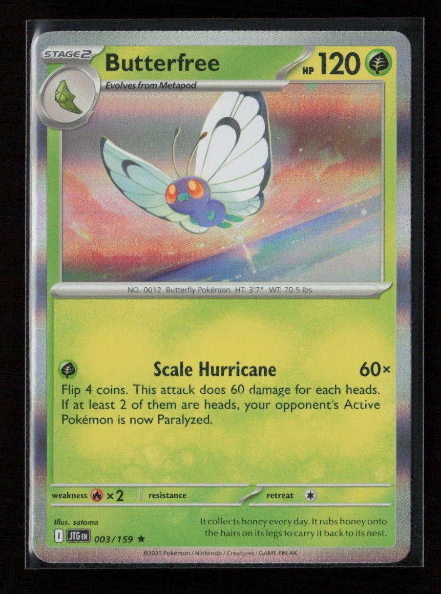 Butterfree Rare SV09: Journey Together 003/159 NM