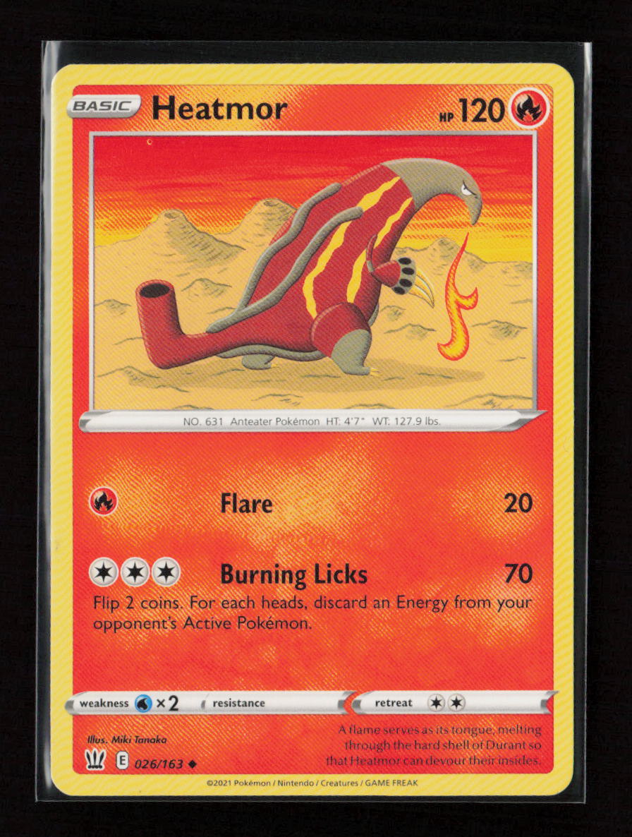 Heatmor Uncommon SWSH05: Battle Styles 026/163 LP