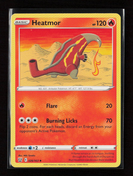 Heatmor Uncommon SWSH05: Battle Styles 026/163 LP
