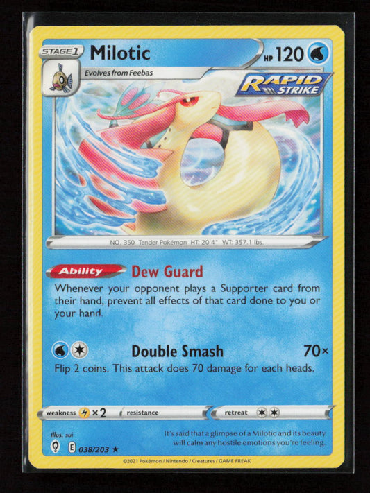 Milotic Rare SWSH07: Evolving Skies 038/203 LP