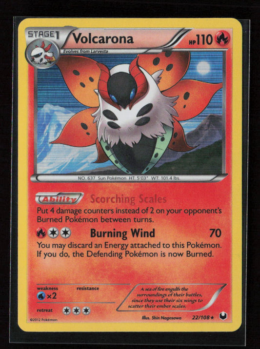 Volcarona Holo Rare Dark Explorers 22/108 LP