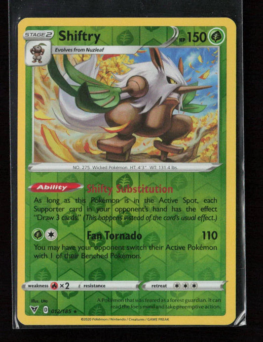 Shiftry Rare SWSH04: Vivid Voltage 012/185 LP - Kang's Collectibles