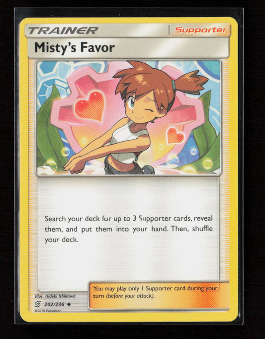 Misty's Favor Uncommon SM - Unified Minds 202/236 LP