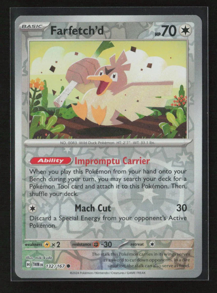 Farfetch'd Common SV06: Twilight Masquerade 132/167 NM - Kang's Collectibles