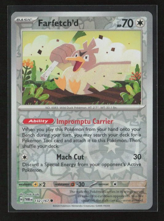 Farfetch'd Common SV06: Twilight Masquerade 132/167 NM - Kang's Collectibles
