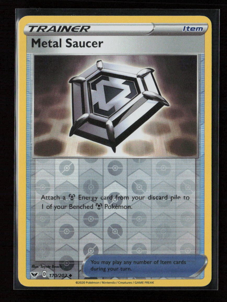 Metal Saucer Uncommon SWSH01: Sword & Shield Base Set 170/202 NM