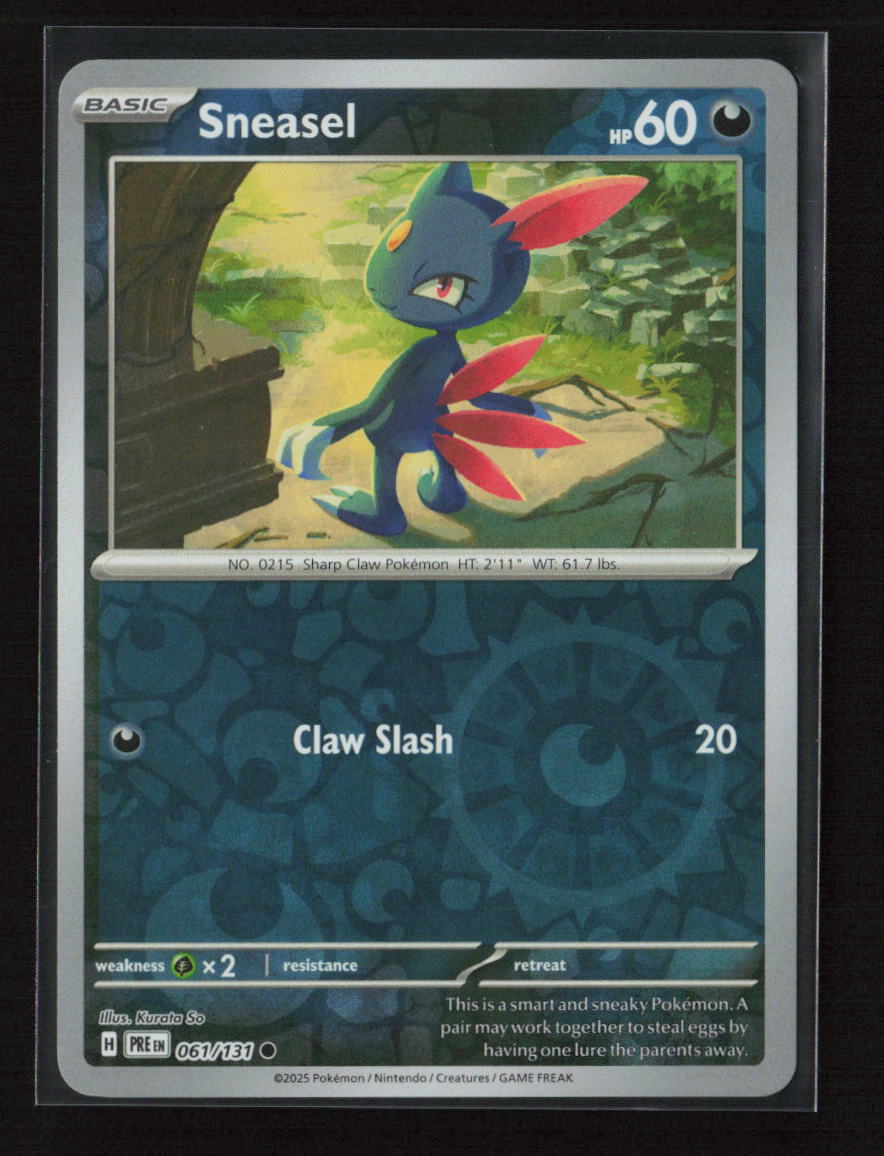 Sneasel Common SV: Prismatic Evolutions 061/131 NM