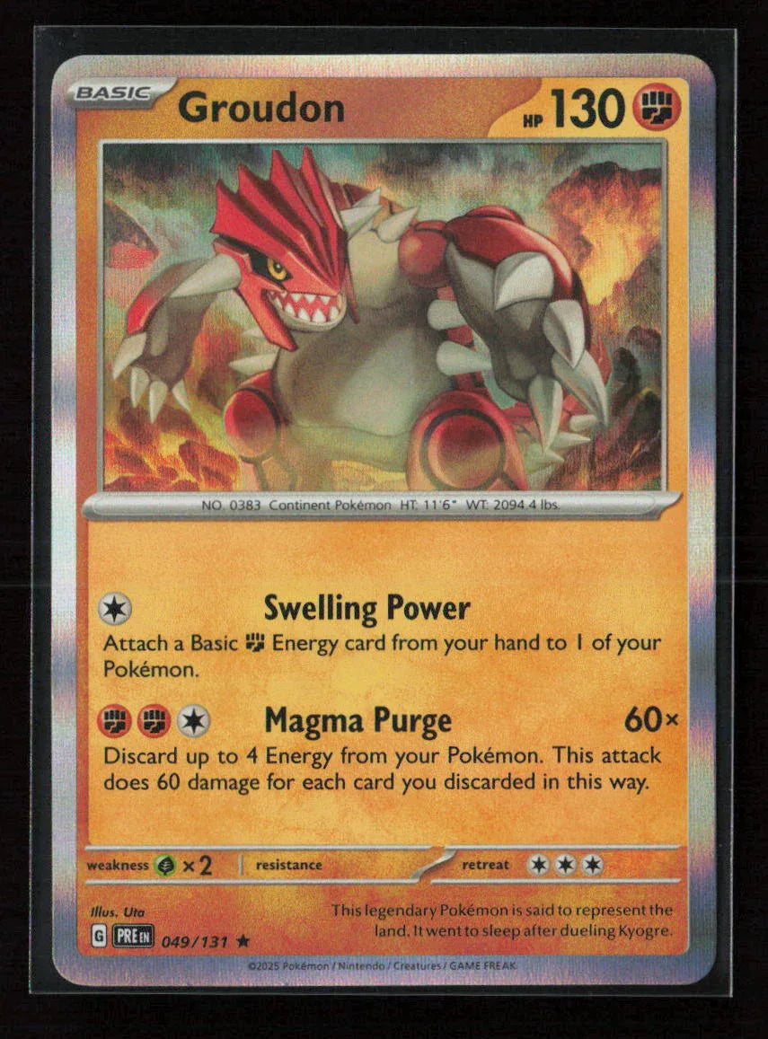 Groudon Rare SV: Prismatic Evolutions 049/131 NM - Kang's Collectibles