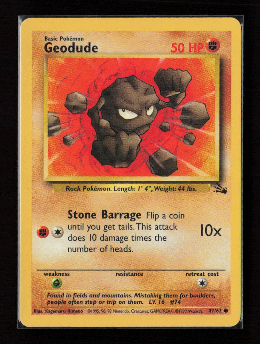 Geodude Common Fossil 47/62 LP