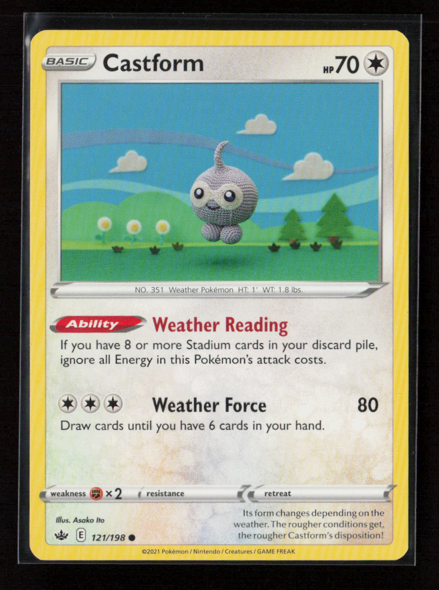 Castform Common SWSH06: Chilling Reign 121/198 LP