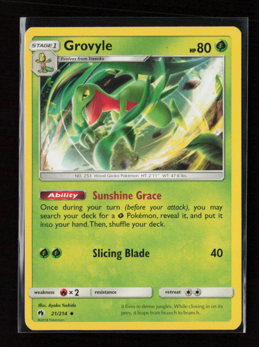 Grovyle Uncommon SM - Lost Thunder 21/214 LP