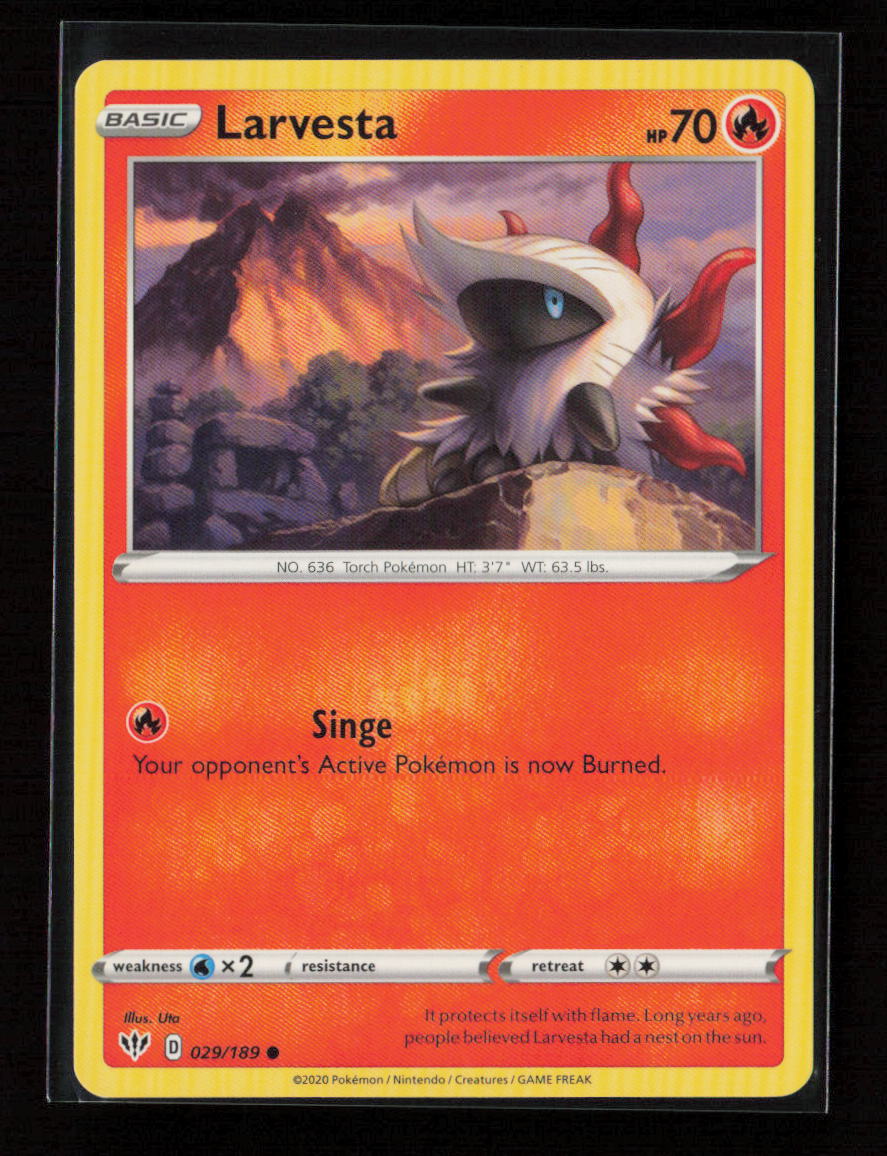 Larvesta Common SWSH03: Darkness Ablaze 029/189 LP