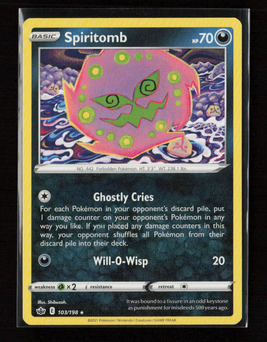 Spiritomb Rare SWSH06: Chilling Reign 103/198 LP