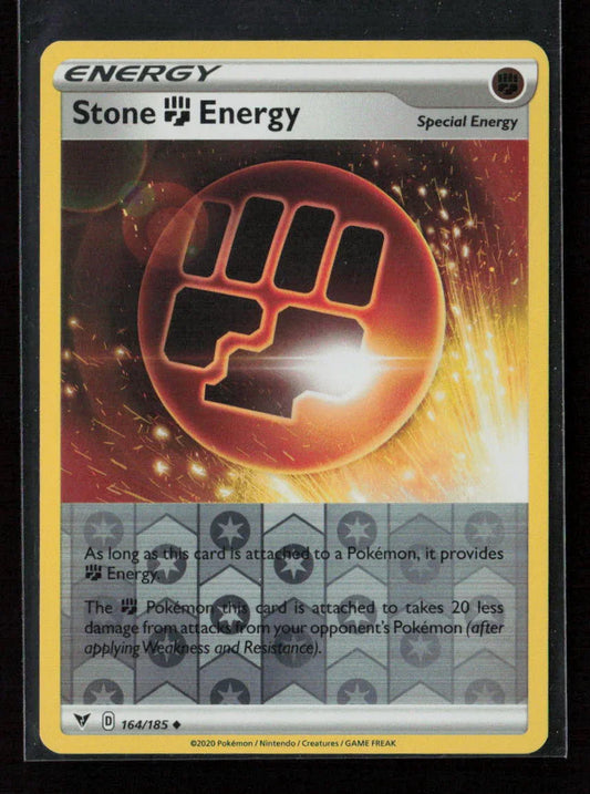 Stone Fighting Energy Uncommon SWSH04: Vivid Voltage 164/185 LP - Kang's Collectibles