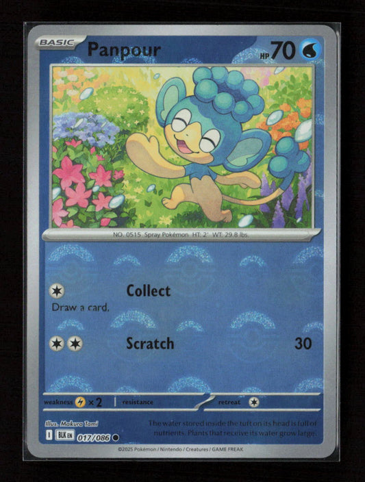 Panpour (Poke Ball Pattern) Common SV: Black Bolt 017/086 NM