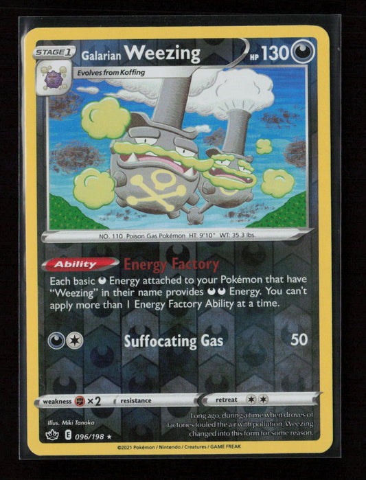 Galarian Weezing Rare SWSH06: Chilling Reign 096/198 LP