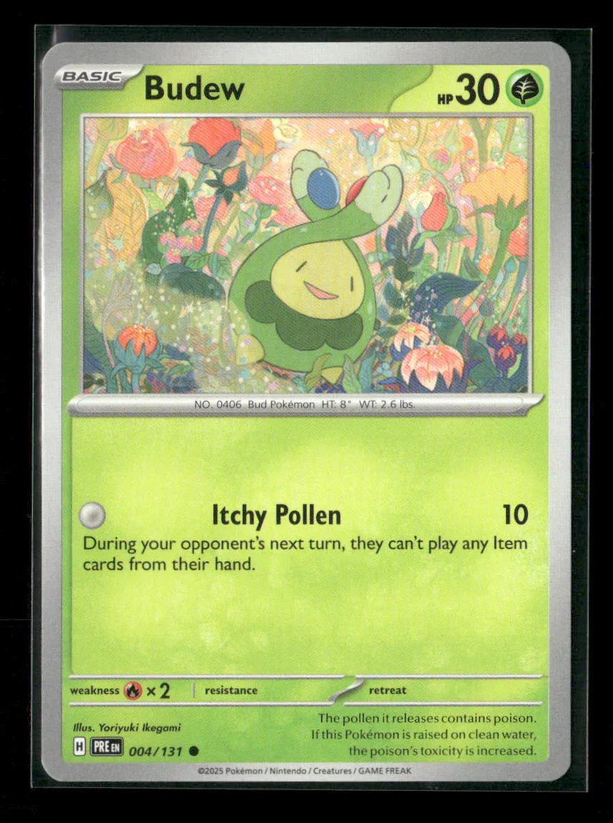 Budew Common SV: Prismatic Evolutions 004/131 NM - Kang's Collectibles