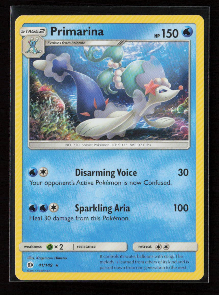 Primarina - (Cracked Ice Holo) Holo Rare Deck Exclusives 041/149 LP