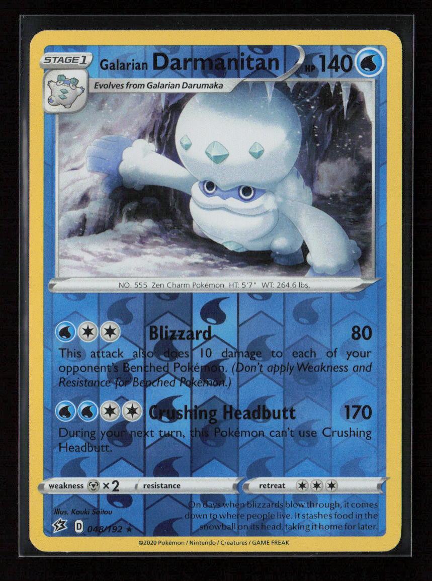 Galarian Darmanitan Rare SWSH02: Rebel Clash 048/192 NM - Kang's Collectibles