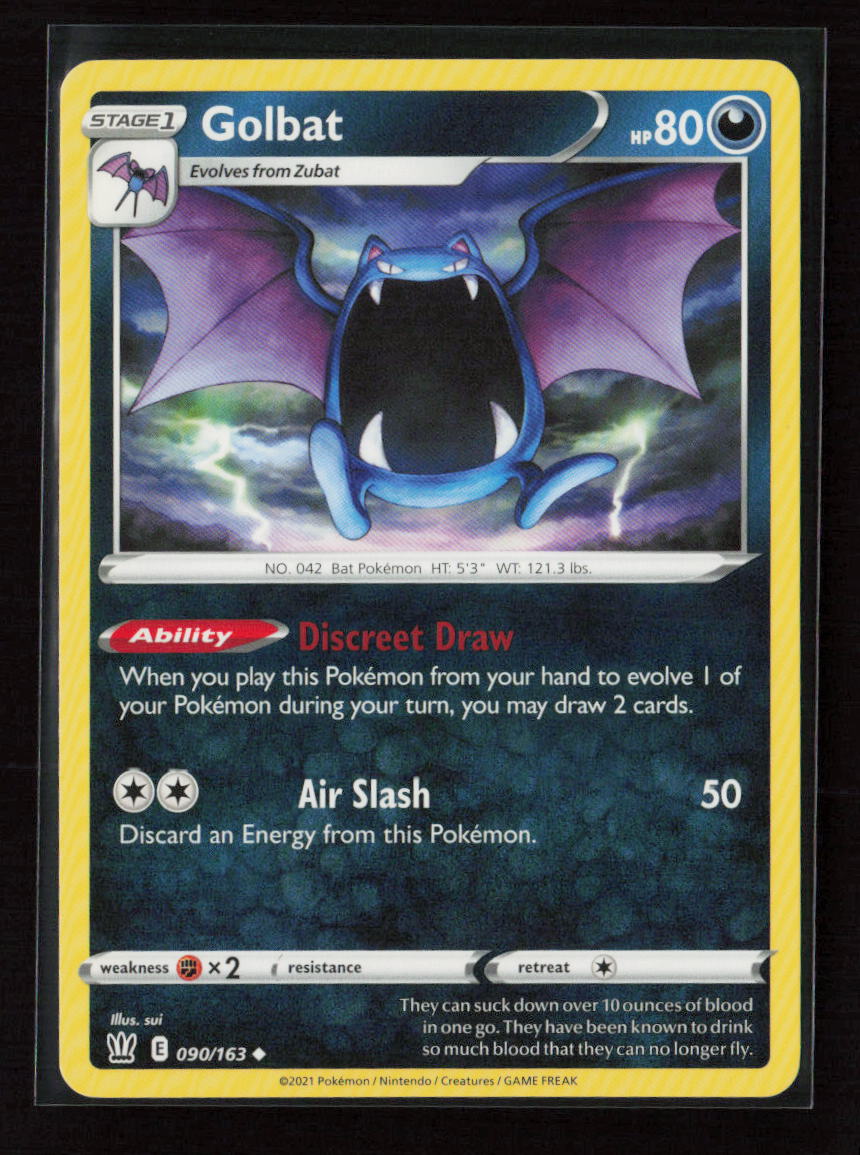 Golbat Uncommon SWSH05: Battle Styles 090/163 LP