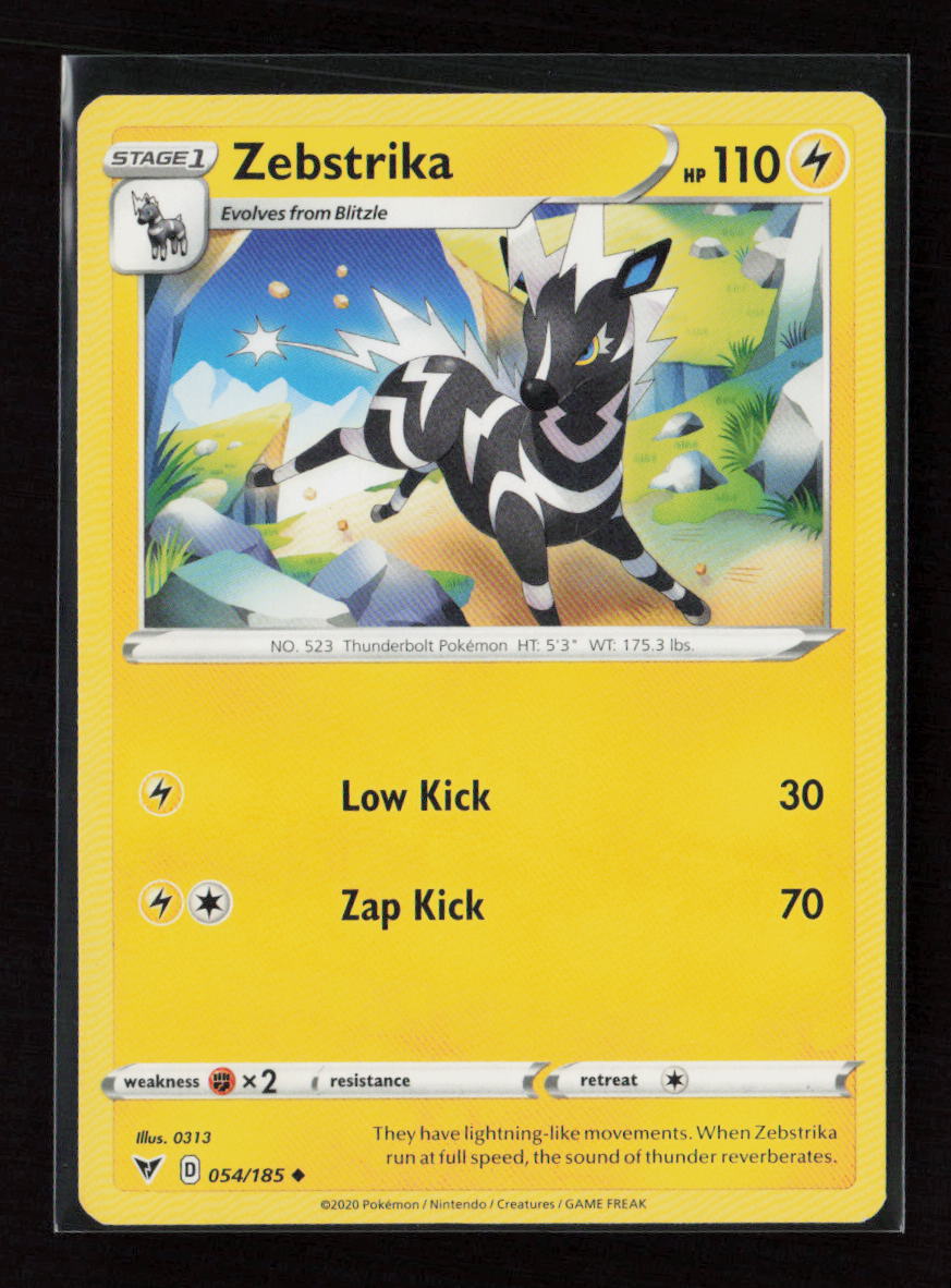 Zebstrika - (#25 Pikachu Stamped) Promo Battle Academy 2022 054/185 LP