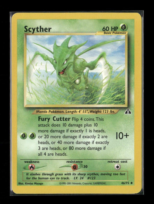 Scyther Uncommon Neo Discovery 46/75 LP - Kang's Collectibles