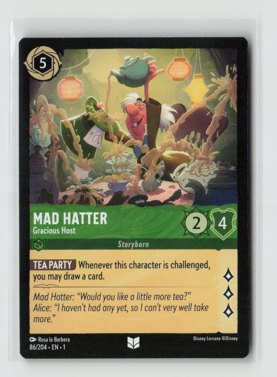 Mad Hatter - Gracious Host Uncommon The First Chapter 86/204 NM
