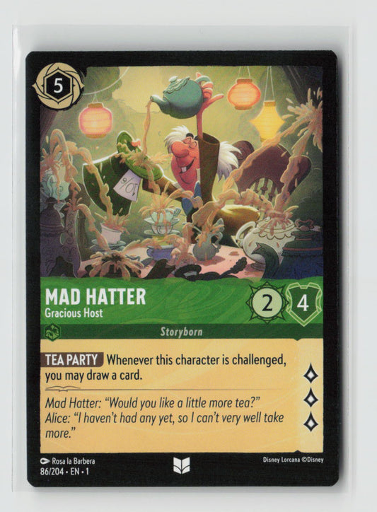 Mad Hatter - Gracious Host Uncommon The First Chapter 86/204 NM