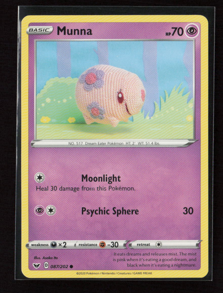 Munna Common SWSH01: Sword & Shield Base Set 087/202 LP