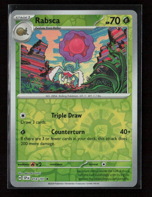 Rabsca Rare SV08: Surging Sparks 014/191 NM - Kang's Collectibles