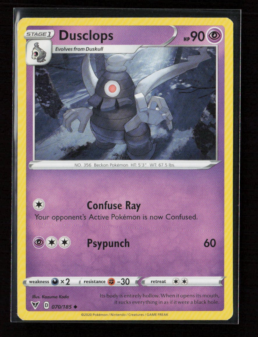 Dusclops Uncommon SWSH04: Vivid Voltage 070/185 LP
