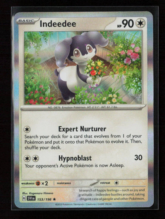 Indeedee Rare SV01: Scarlet & Violet Base Set 153/198 NM - Kang's Collectibles