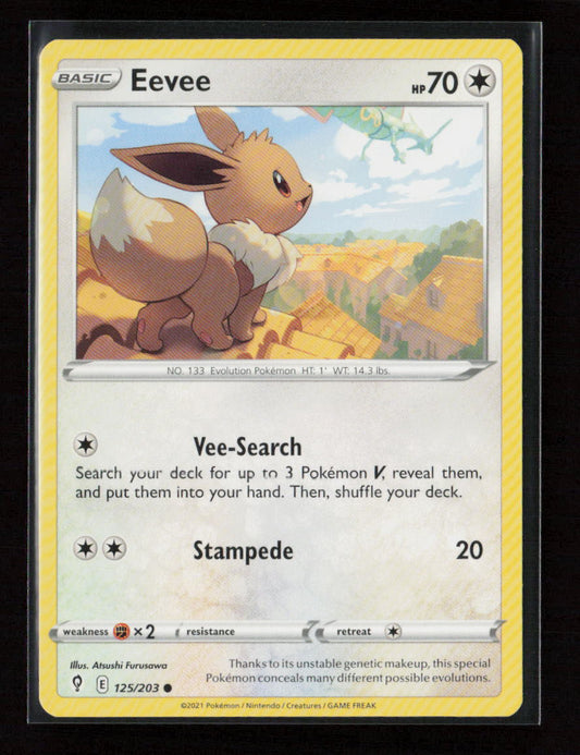 Eevee Common SWSH07: Evolving Skies 125/203 LP