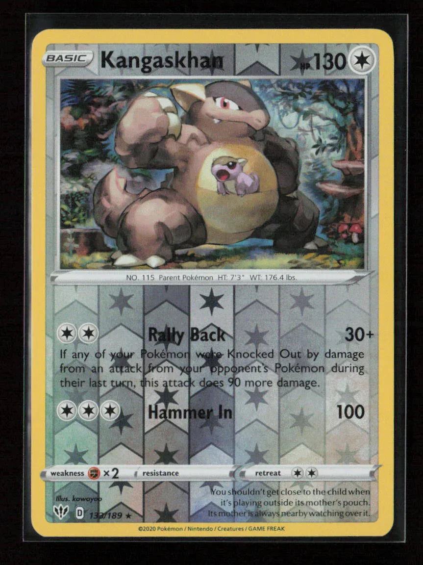 Kangaskhan Holo Rare SWSH03: Darkness Ablaze 133/189 NM - Kang's Collectibles