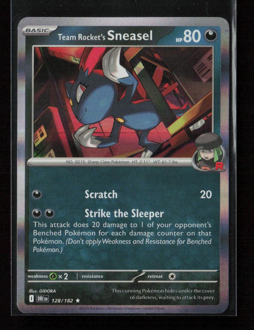 Team Rocket's Sneasel Rare SV10: Destined Rivals 128/182 NM - Kang's Collectibles