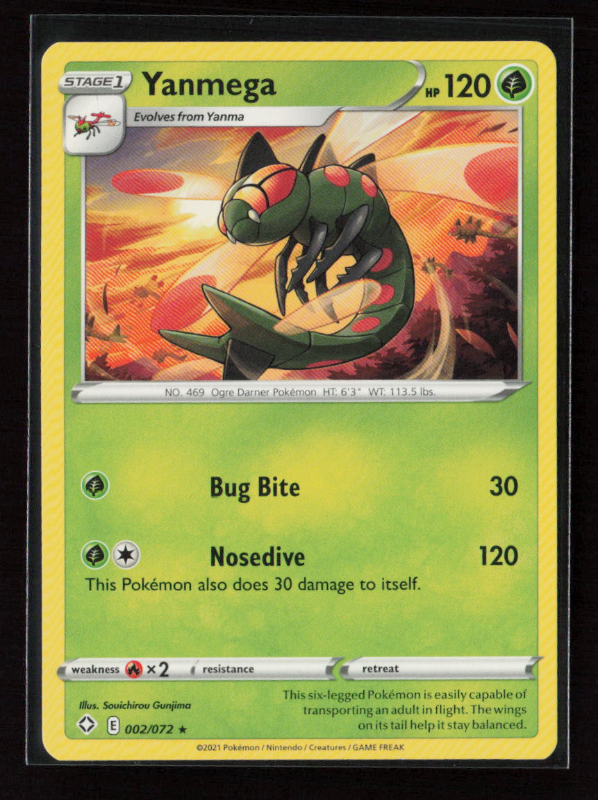 Yanmega Rare Shining Fates 002/072 LP