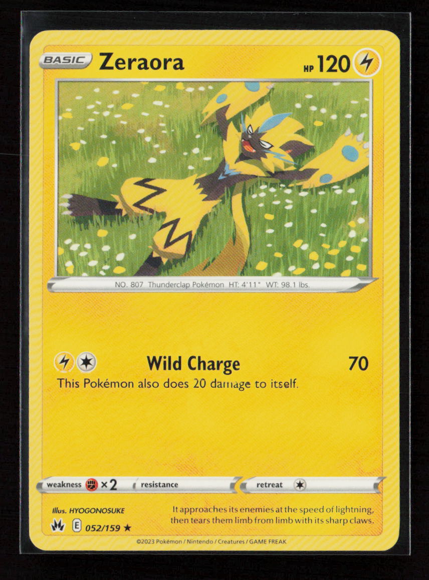 Zeraora Rare SWSH: Crown Zenith 052/159 LP