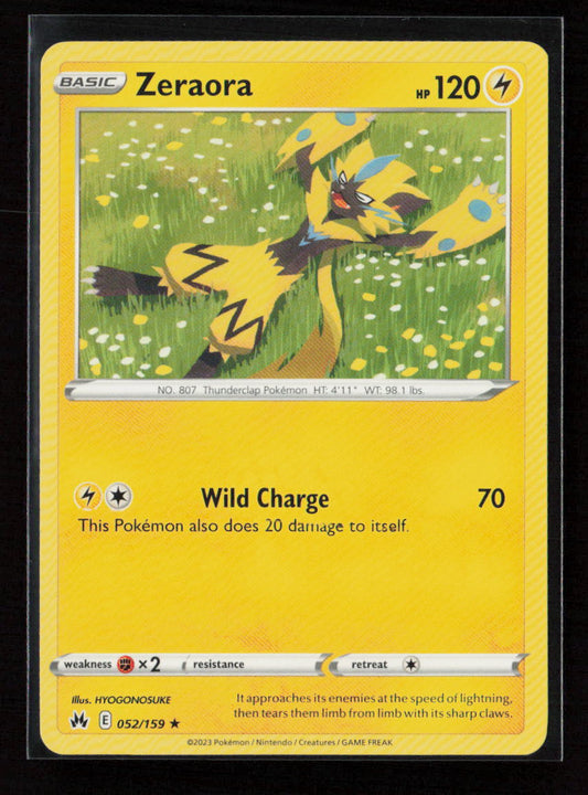 Zeraora Rare SWSH: Crown Zenith 052/159 LP