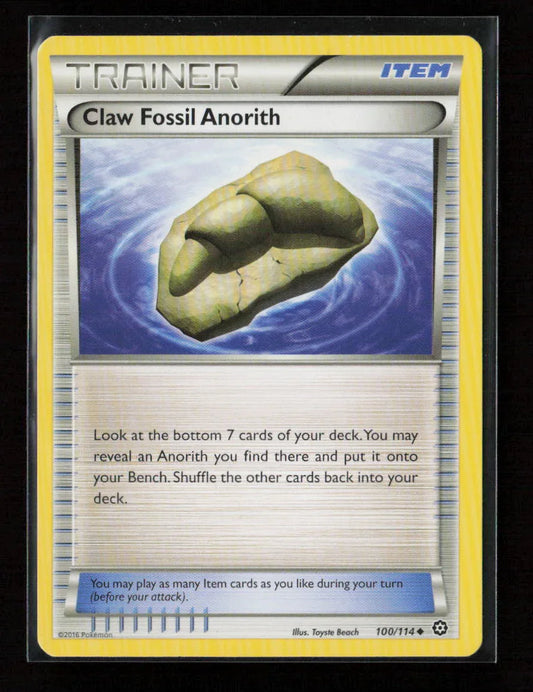 Claw Fossil Anorith Uncommon XY - Steam Siege 100/114 NM - Kang's Collectibles